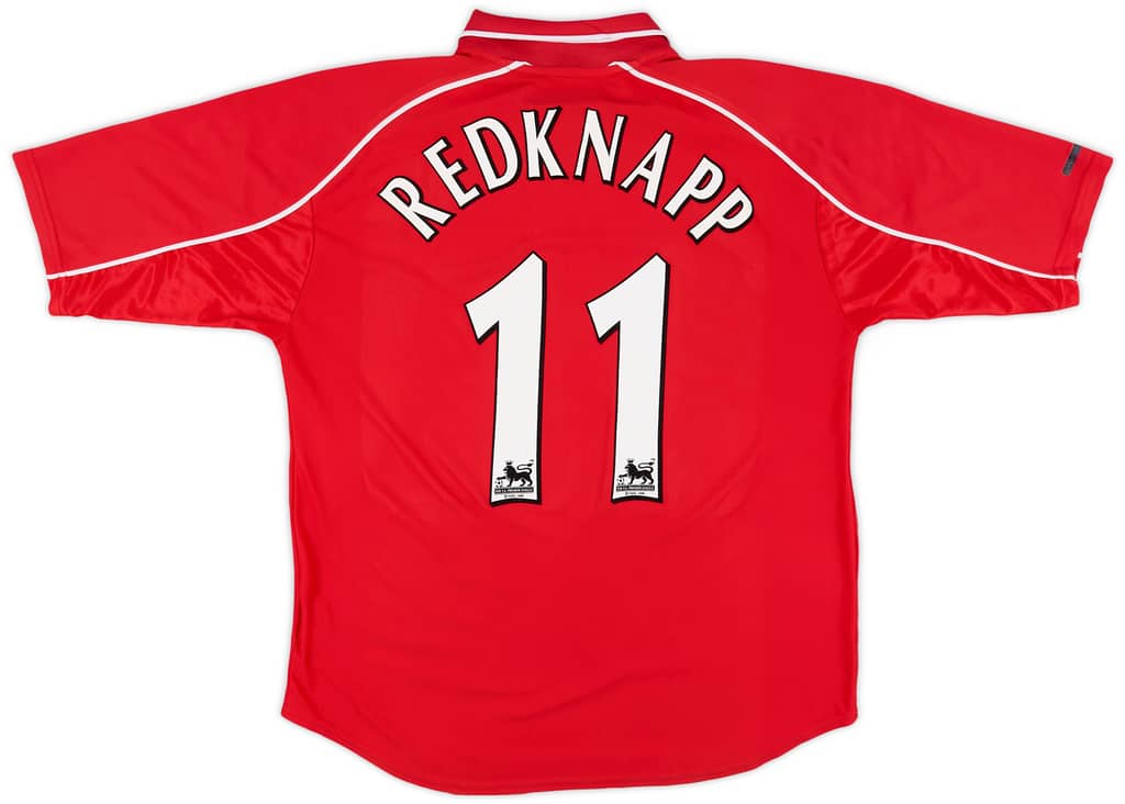 2000-02 Liverpool Home Shirt Redknapp #11 - 7/10 - (L)