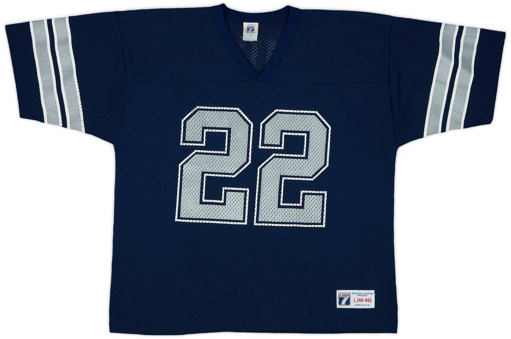 1992-94 Dallas Cowboys Smith #22 Logo 7 Away Jersey - 8/10 - (L)