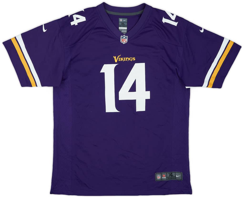 2015-19 Minnesota Vikings Diggs #14 Nike Game Home Jersey - 7/10 - (XL.Boys)