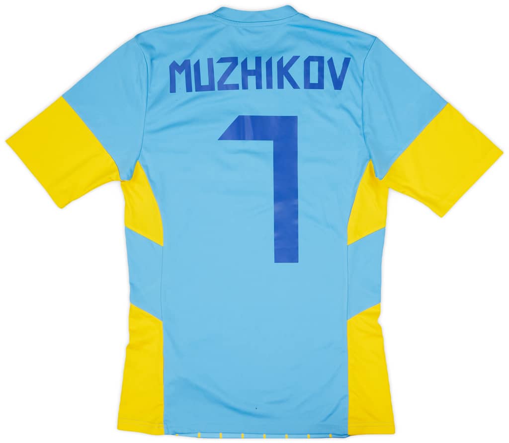 2016-17 FC Astana Squad Signed Away Shirt Muzhikov #7 - 9/10 - (S)