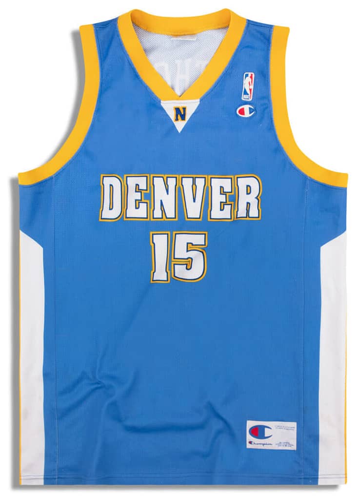 2003-10 Denver Nuggets Anthony #15 Champion Jersey (Away) Y