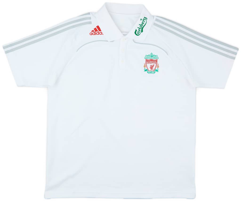 2008-09 Liverpool adidas Polo Shirt - 7/10 - (XL)