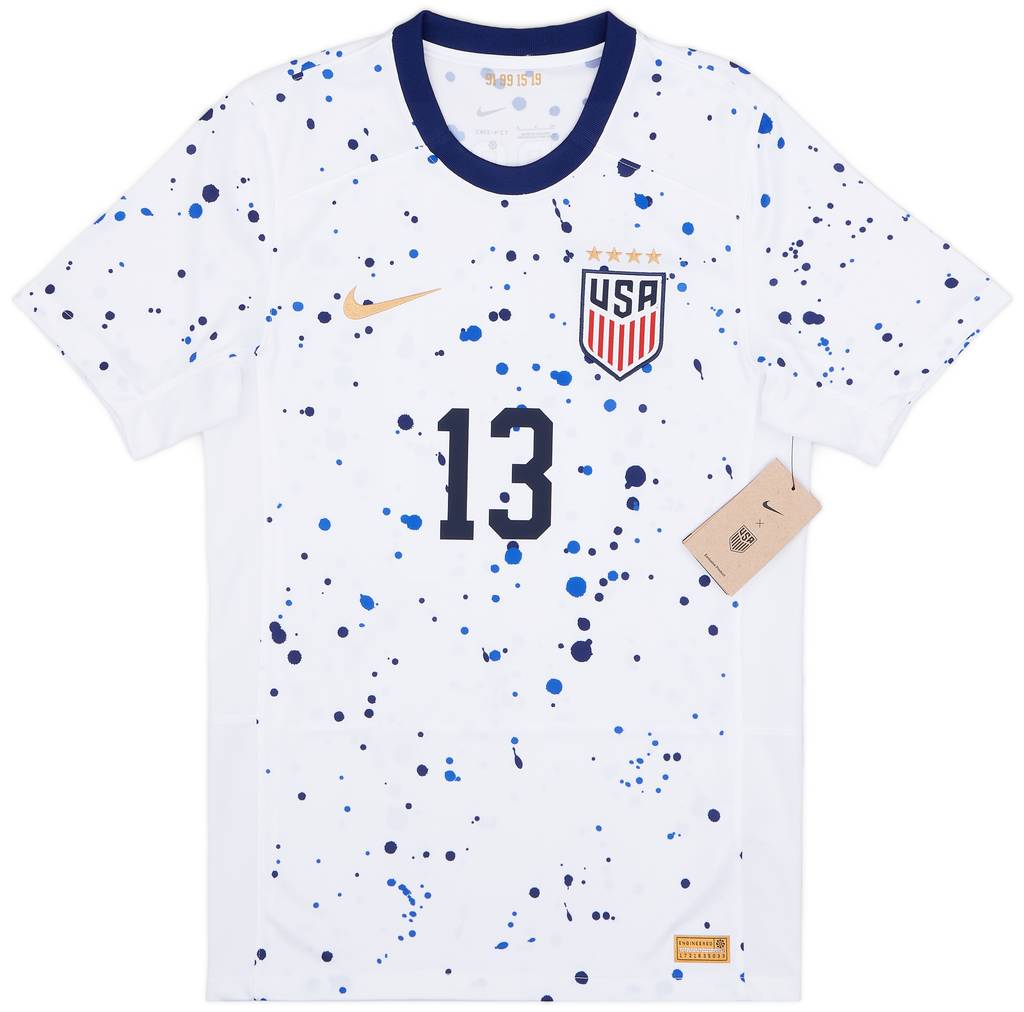 2023-24 USA Women's Home Shirt Morgan #13 (Unisex S)