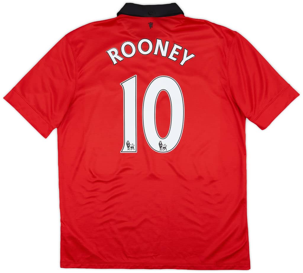 2013-14 Manchester United Home Shirt Rooney #10 - 6/10 - (L)