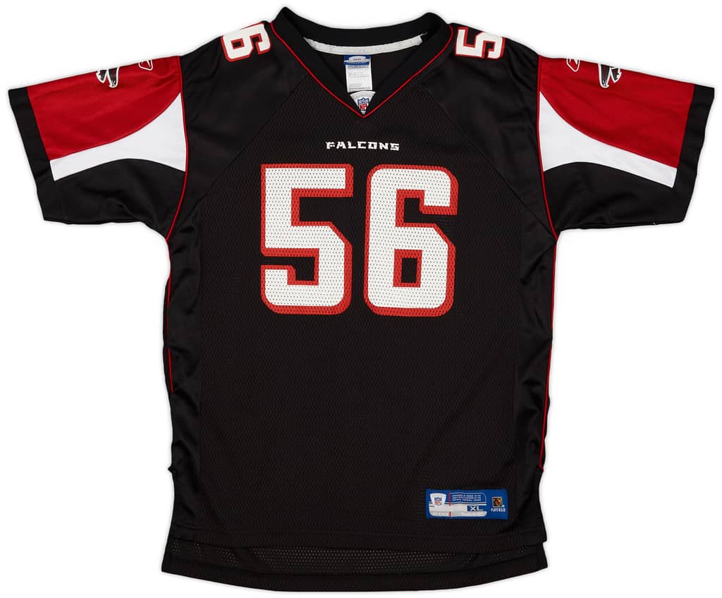 2005-06 Atlanta Falcons Brooking #56 Reebok On Field Alternate Jersey - 9/10 - (XL.Boys)