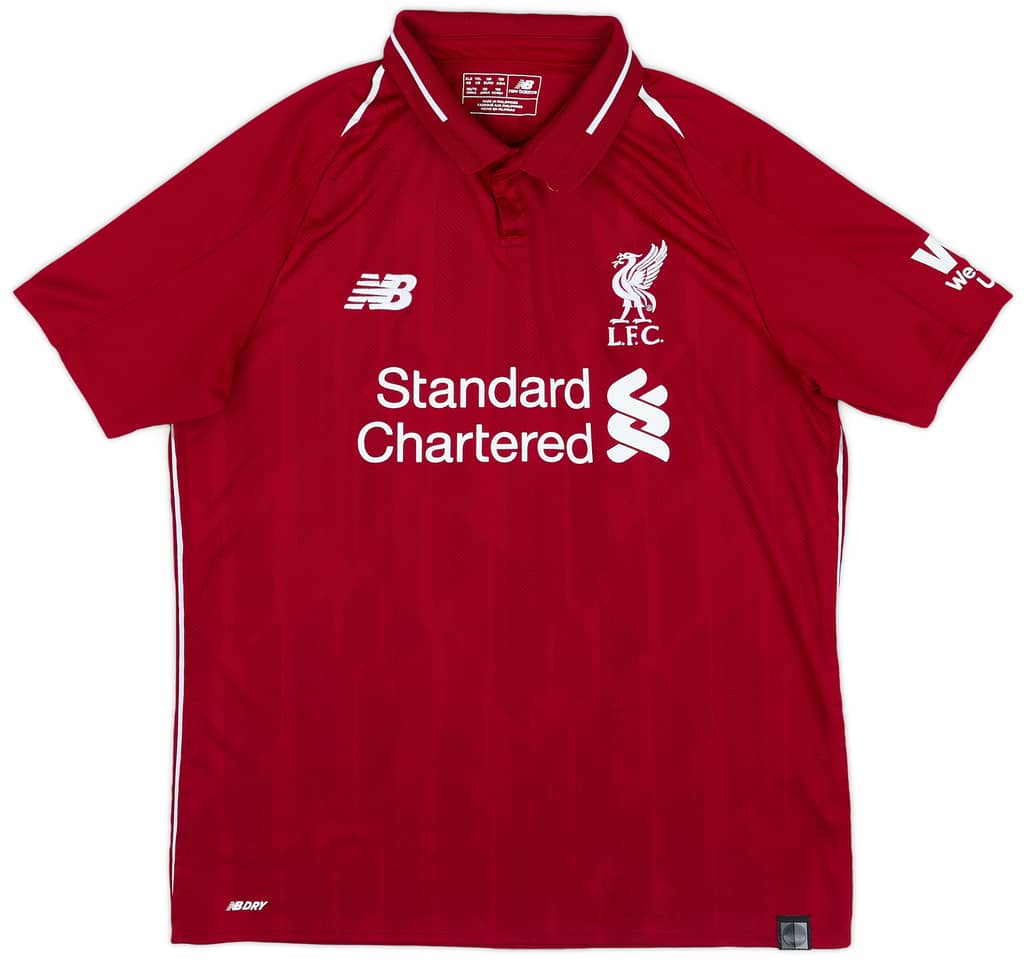 2018-19 Liverpool Home Shirt - 8/10 - (XL.Boys)
