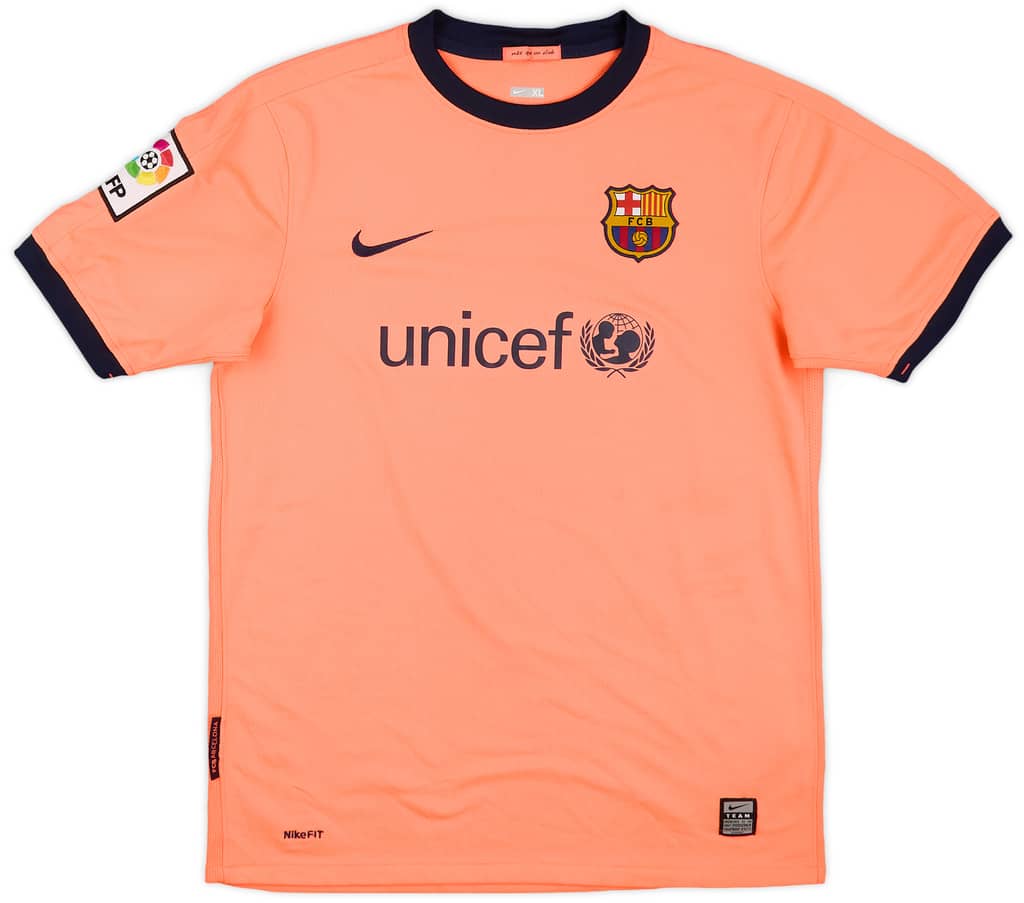 2009-10 Barcelona Away Shirt - 7/10 - (XL.Boys)