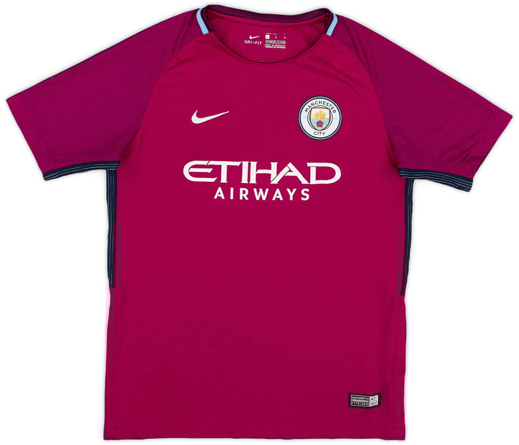 2017-18 Manchester City Away Shirt - 8/10 - (L.Boys)