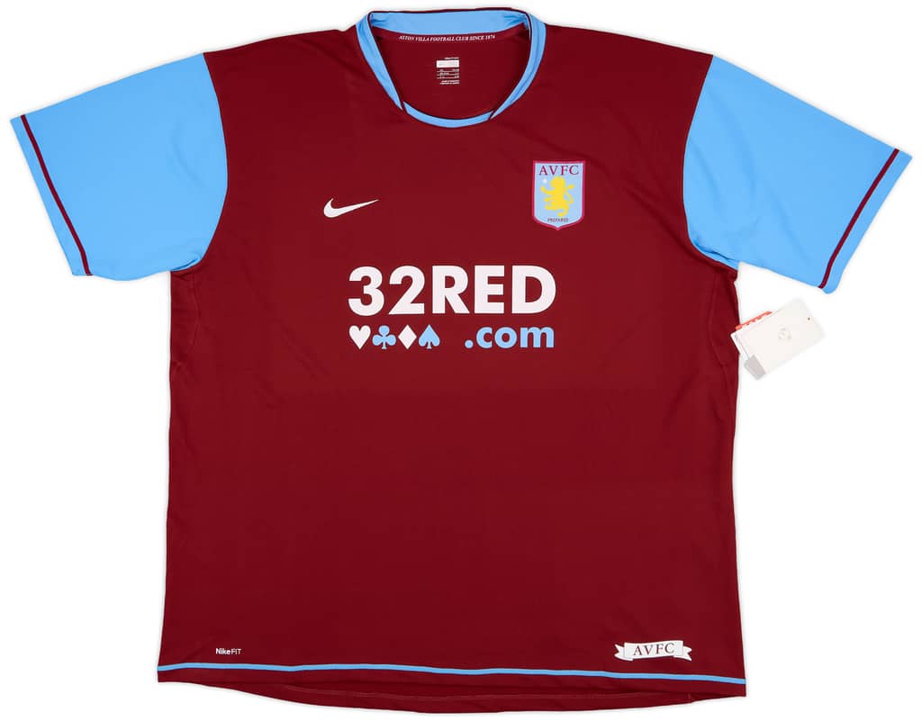 2007-08 Aston Villa Home Shirt Carew #10 (3XL)