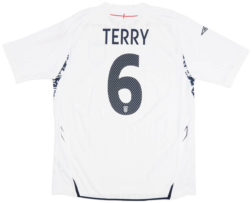 2007-09 England Home Shirt Terry #6 - 7/10 - (XL)