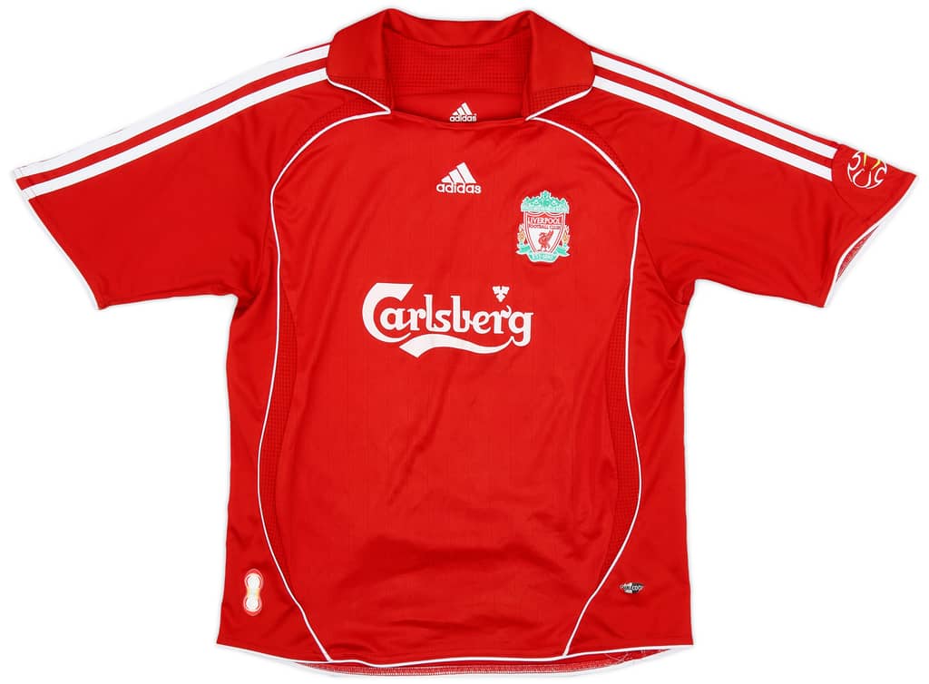 2006-08 Liverpool Home Shirt - 7/10 - (M.Boys)