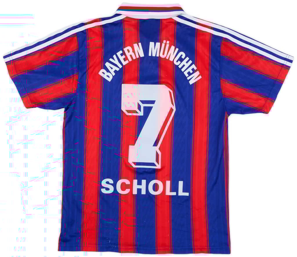 1995-97 Bayern Munich Home Shirt Scholl #7 - 7/10 - (S)