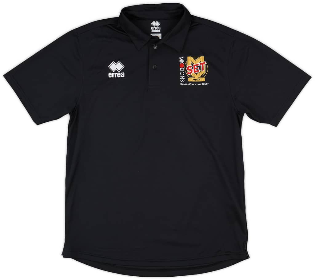 2020-21 MK Dons Errea 'Sport & Education Trust' Polo Shirt - 9/10 - (L)