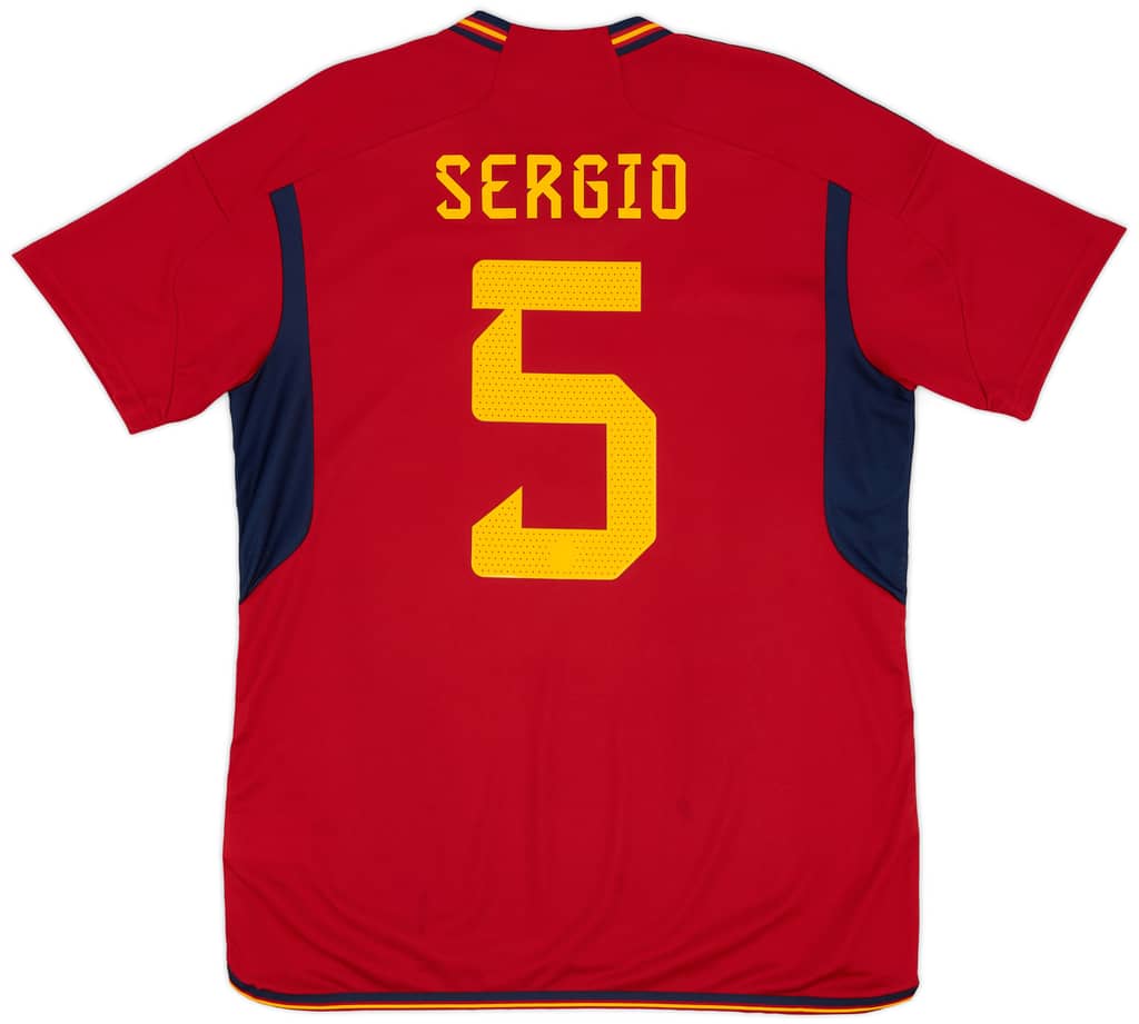 2022-23 Spain Home Shirt Sergio #5