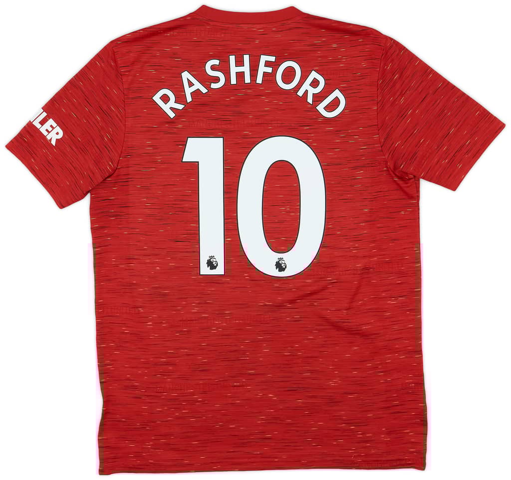 2020-21 Manchester United Home Shirt Rashford #10 - 5/10 - (L)