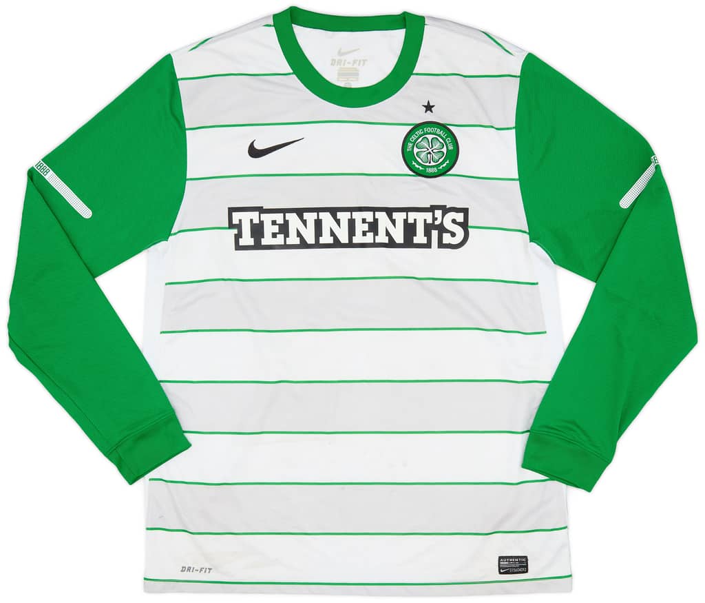 2011-12 Celtic Away L/S Shirt - 6/10 - (L)