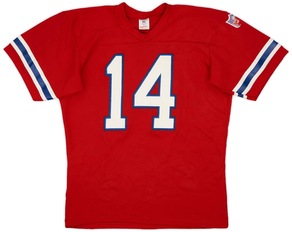 1975-83 New England Patriots Grogan #14 Rawlings Home Jersey - 7/10 - (L)