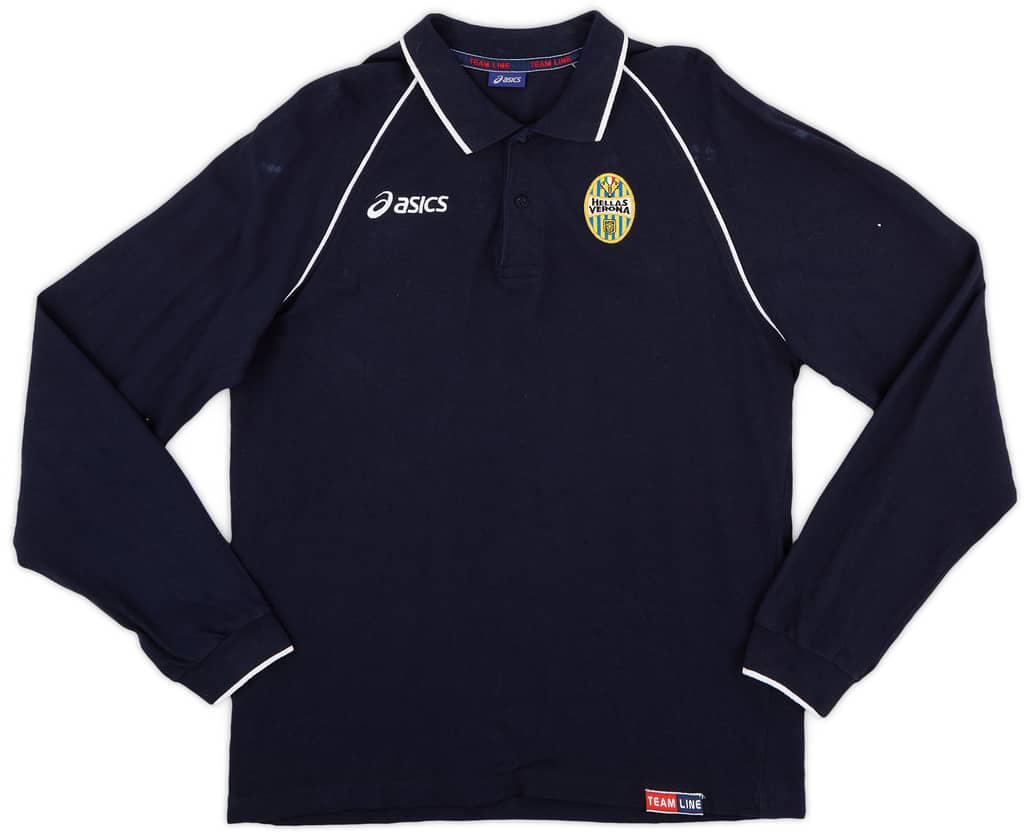 2006-07 Hellas Verona Asics Polo L/S Shirt - 7/10 - (L)
