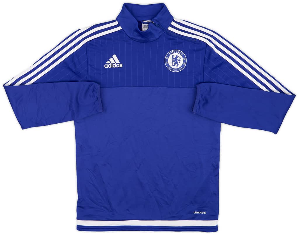 2015-16 Chelsea adidas 1/4 Zip Drill Top - 8/10 - (XS)