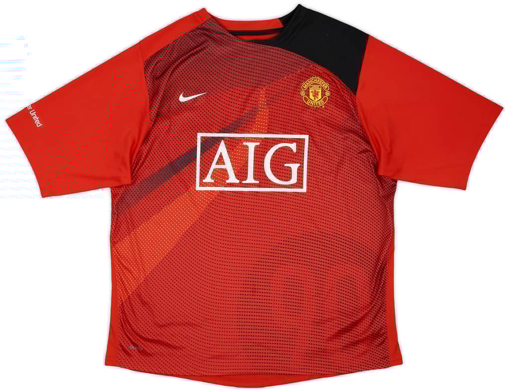 2008-09 Manchester United Nike Training Shirt - 8/10 - (L)