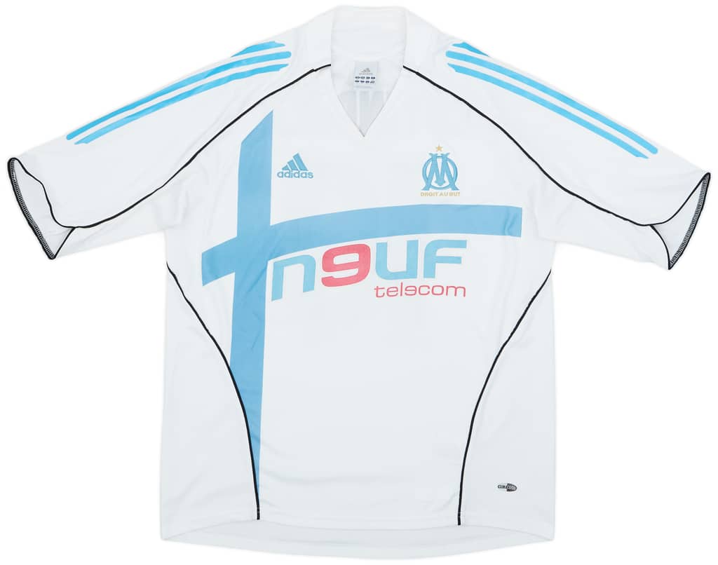 2005-06 Olympique Marseille Home Shirt Luyindula #18 - 8/10 - (XL)