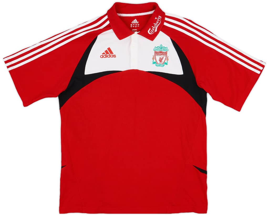 2007-08 Liverpool adidas Polo Shirt - 8/10 - (L)
