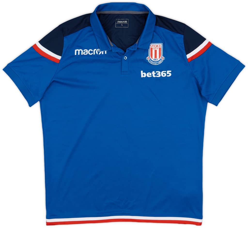 2017-18 Stoke City Macron Training Shirt - 9/10 - (L)