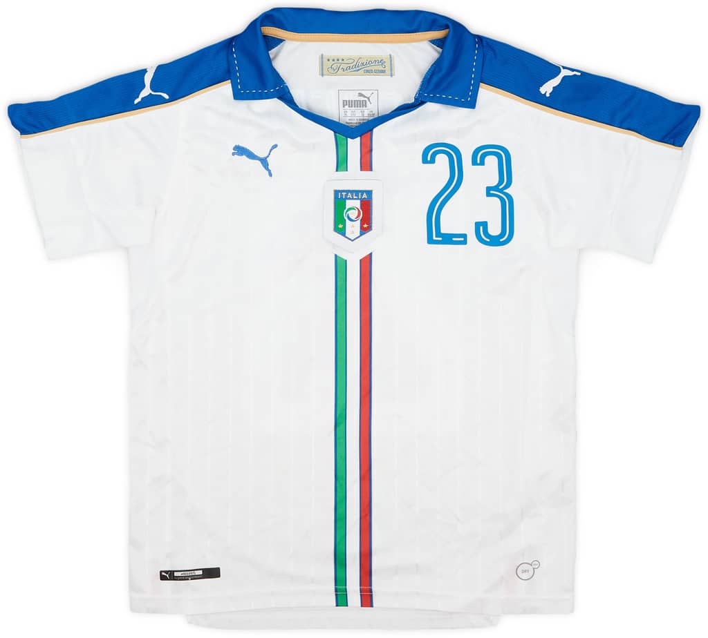 2016-17 Italy Away Shirt Giacchherini #23 - 7/10 - (M.Boys)