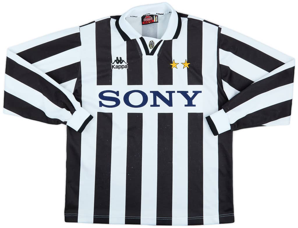 1995-97 Juventus Home L/S Shirt - 7/10 - (S)