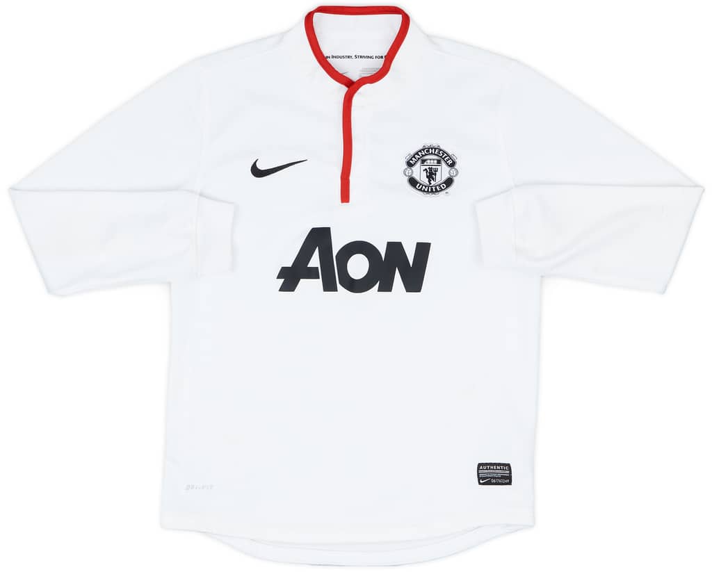 2012-14 Manchester United Away L/S Shirt - 8/10 - (M.Boys)