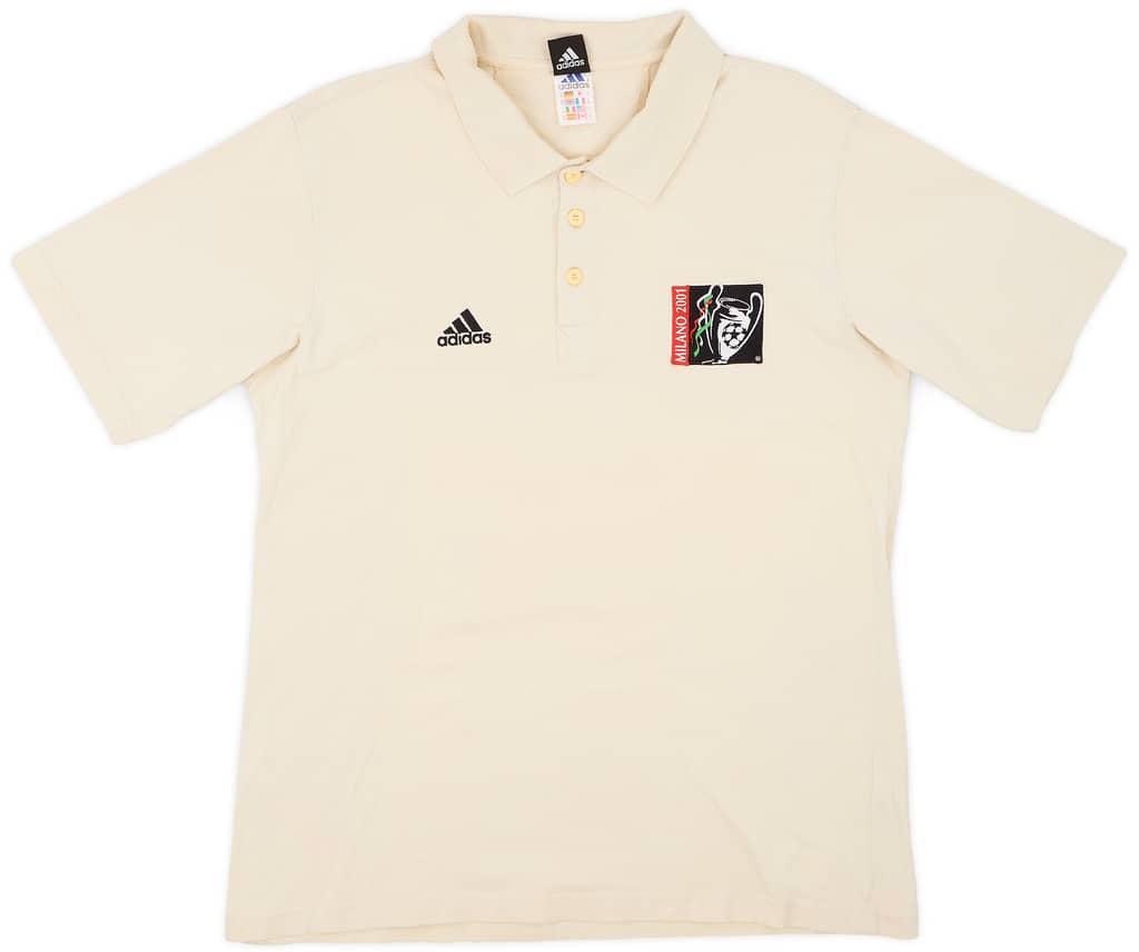 2000-01 adidas 'Champions League Milano 2001' Polo Shirt - 9/10 - (M)
