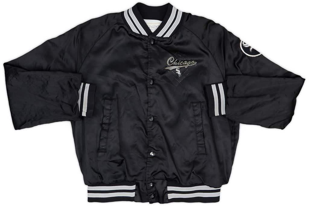 1990s Chicago White Sox Chalk Line Satin Varsity Jacket - 5/10 - (XL.Boys)