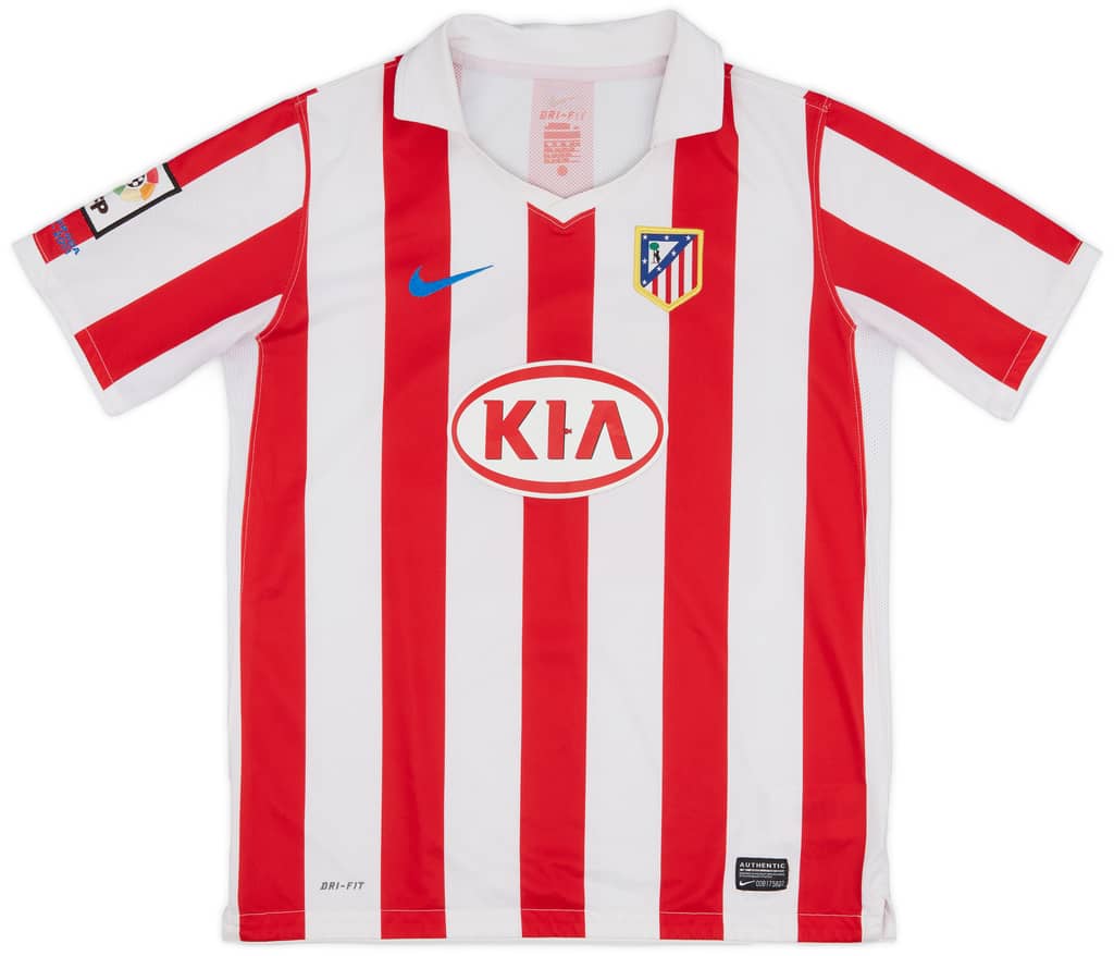 2010-11 Atletico Madrid Home Shirt - 7/10 - (XL.Boys)