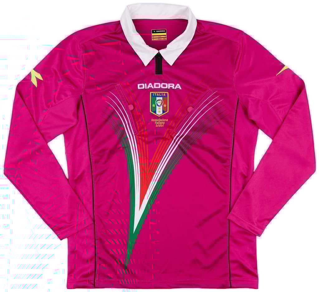 2012-13 Italy Diadora Referee L/S Shirt - 9/10 - (M)