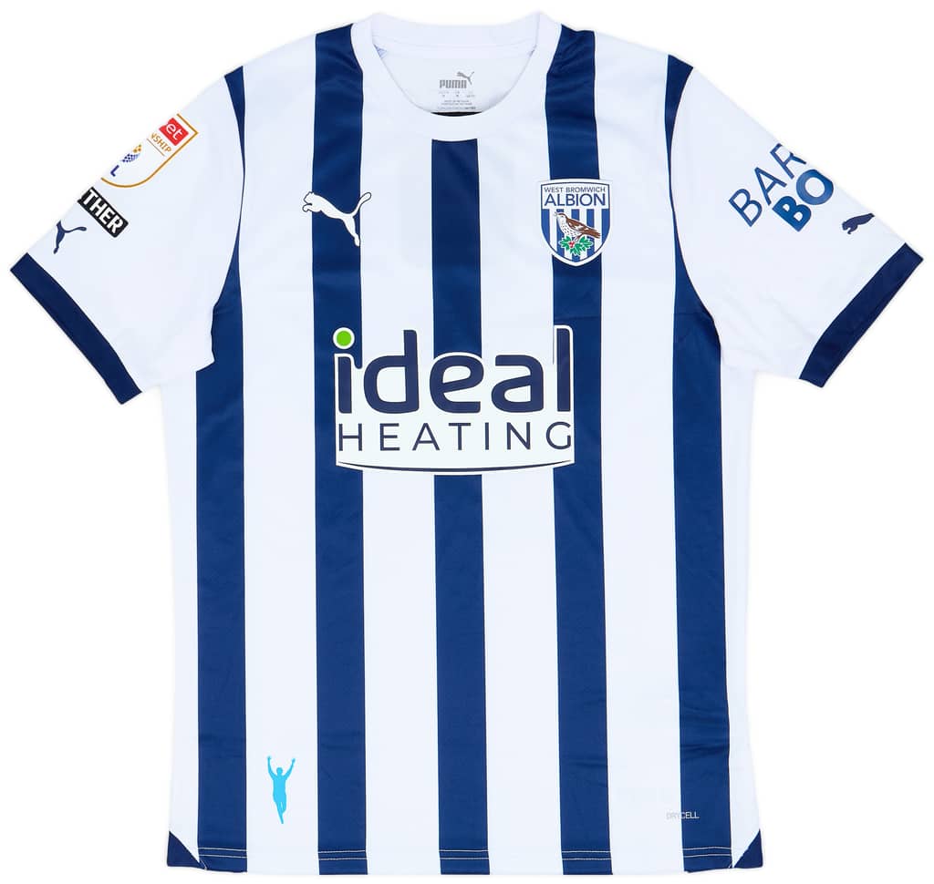 2023-24 West Brom Match Issue Home Shirt Wallace #7