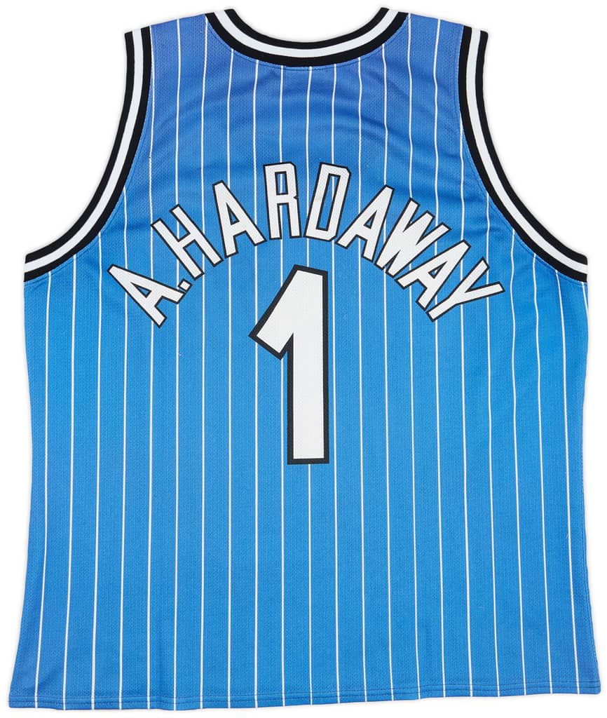 1994-98 Orlando Magic A.Hardaway #1 Champion Away Jersey - 6/10 - (XL)