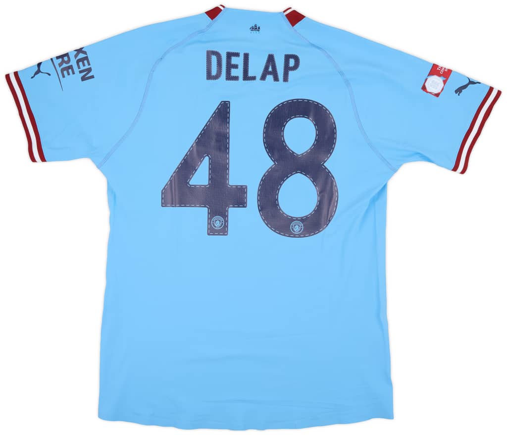 2022-23 Manchester City Match Issue Community Shield Home Shirt Delap #48