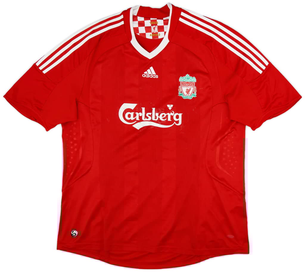 2008-10 Liverpool Home Shirt Gerrard #8 - 5/10 - (XXL)