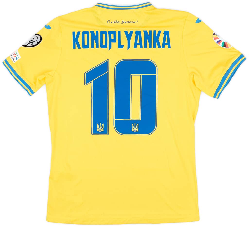 2023 Ukraine Match Issue Home Shirt Konoplyanka #10 (v England)