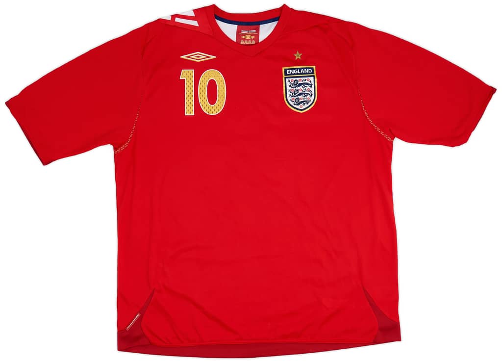 2006-08 England Away Shirt Owen #10 - 9/10 - (XXL)