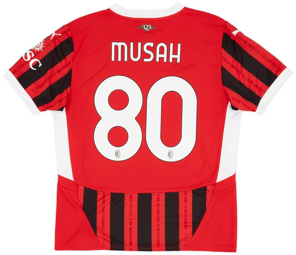 2024-25 AC Milan Home Shirt Musah #80