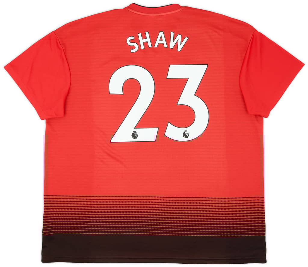 2018-19 Manchester United Home Shirt Shaw #23 - 9/10 - (XXL)