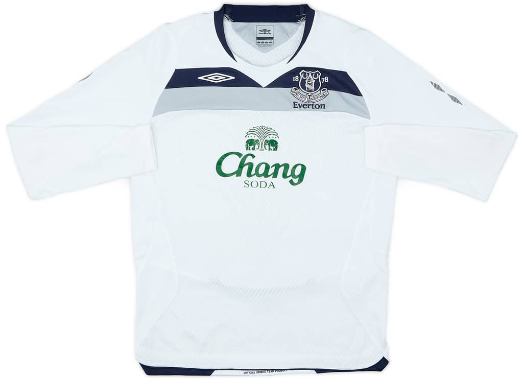 2008-09 Everton Away L/S Shirt - 8/10 - (L.Boys)