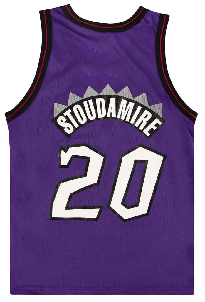 1995-97 Toronto Raptors Stoudamire #20 Champion Jersey (Away) M
