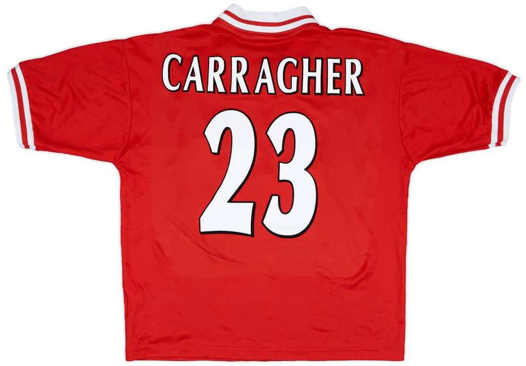 1996-98 Liverpool Home Shirt Carragher #23 - 9/10 - (L)