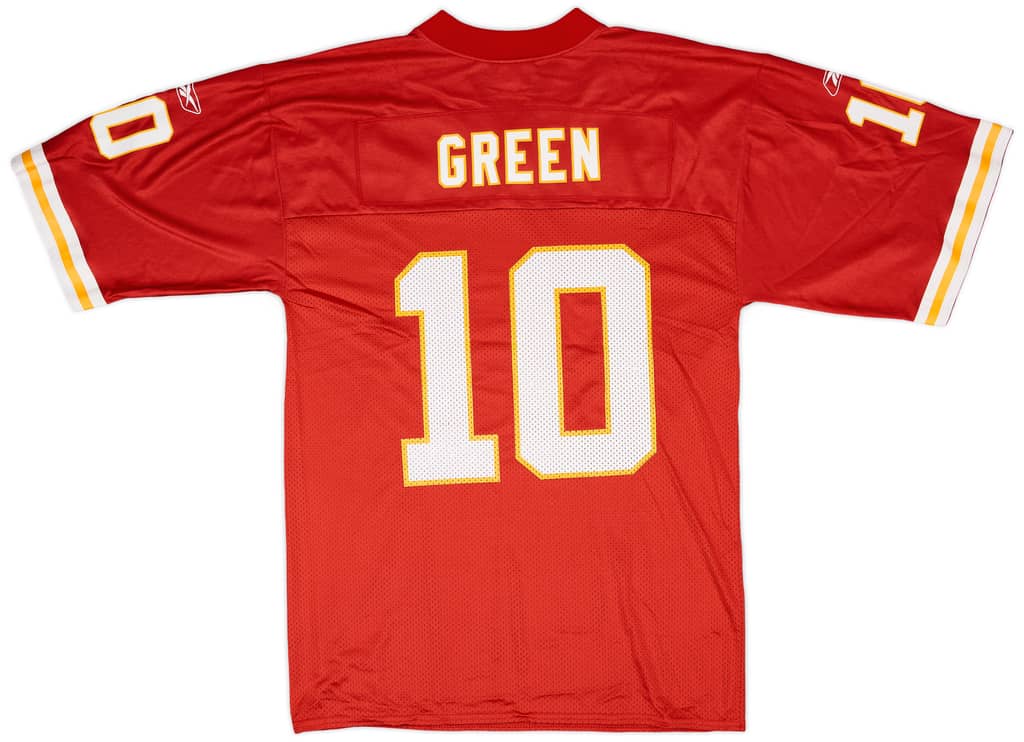 2001 Kansas City Chiefs Green #10 Reebok Home Jersey - 7/10 - (M)