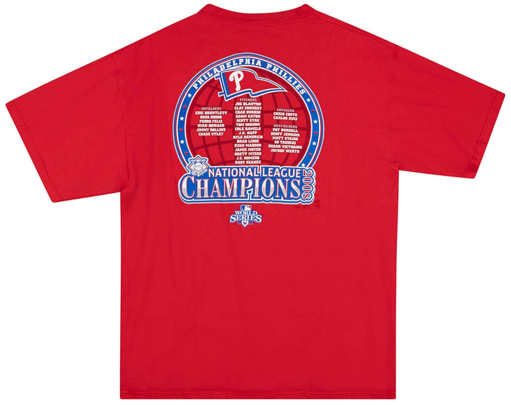 2008 Philadelphia Phillies National League Champions Majestic Tee XL