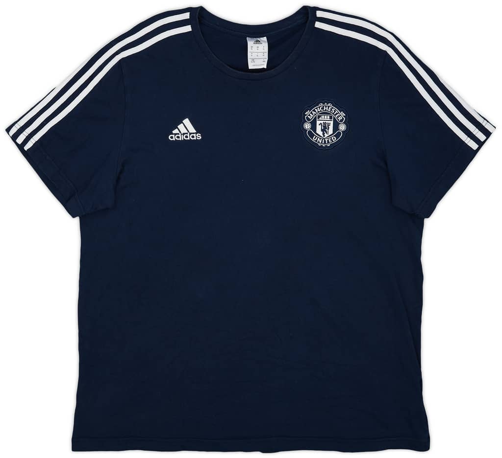 2018-19 Manchester United adidas Cotton Tee - 9/10 - (XL)