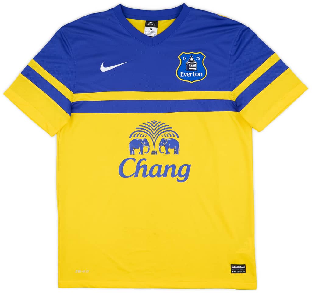2013-14 Everton Away Shirt Baines #3 - 7/10 - (M)