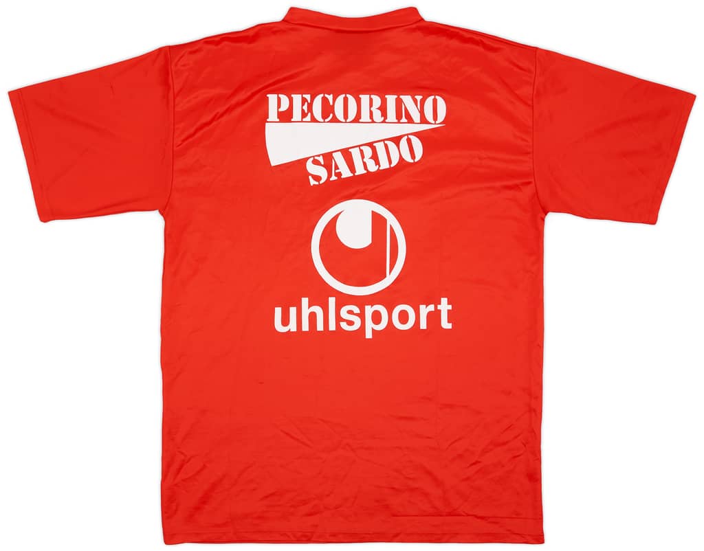 2000-01 Cagliari Player Issue Uhlsport Training Shirt #7 - 7/10 - (XL)